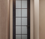 Avanti 10 Lite Vetro Black Apricot Modern Interior Frameless Door by Belldinni