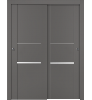 Avon 01 3H Gray Matte Bypass doors