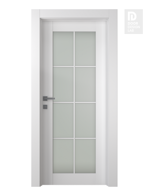 Smart Pro 8 Lite Vetro Polar White Hinged doors
