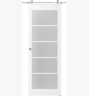 Palladio 5 Lite Vetro Bianco Noble Barn doors