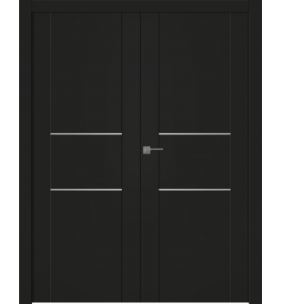 Avon 01 2H Black Matte Double doors