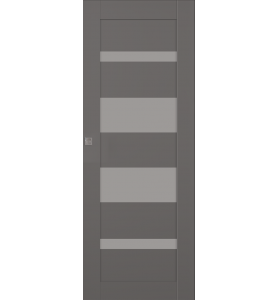 Mirella Vetro Gray Matte Hidden barn