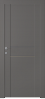 Avon 01 2Hn Gold Gray Matte Hinged doors