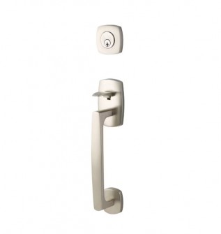 EMTEK URBAN MODERN SECTIONAL SINGLE CYLINDER KEYD 4715 SATIN NICKEL US15