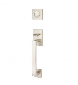 EMTEK BADEN DOUBLE CYLINDER KEYD 4830 SATIN NICKEL US15