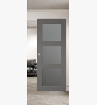 Avon 3 Lite Vetro Gray Matte Hidden barn