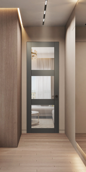 Avon 3 Lite Clear Vetro Gray Matte