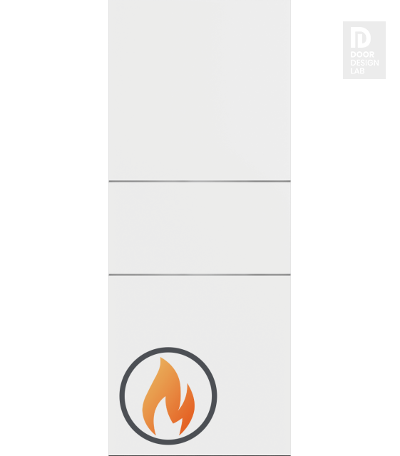 Modern Interior DOOR SLAB 20 MIN FIRE RATED 2H BIANCO NOBLE 28" X 80" X 1 3/4"