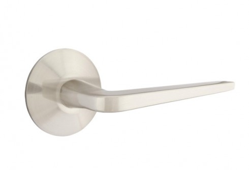 EMTEK ATHENA LEVER WITH MODERN ROSETTE DUMMY SATIN NICKEL (US15) 5057