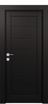 Alda Black Matte Single Doors