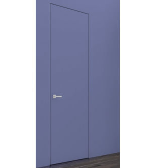 Primed Door Example For Painting In Plain Blue Frameless