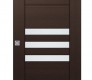 Dome Vetro Veralinga Oak Modern Interior Barn Door by Belldinni