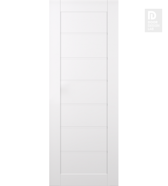 Modern Interior DOOR SLAB ALDA SNOW WHITE 18" X 96" X 1 3/4"