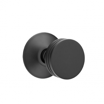 EMTEK ROUND KNOB WITH MODERN ROSETTE DUMMY FLAT BLACK (US19) 5057