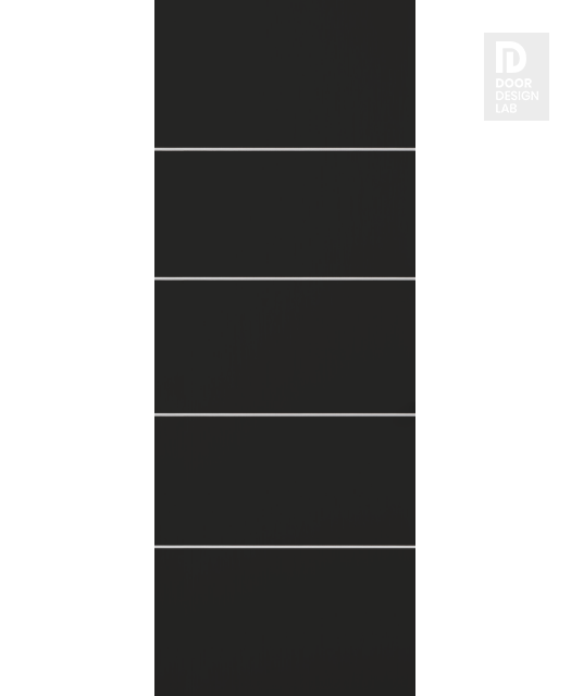 DOOR SLAB OPTIMA 4H BLACK MATTE 42" X 96" X 1 3/4" SOLID CORE