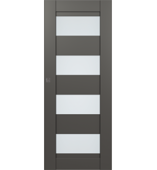 Della Vetro Gray Matte Hidden barn