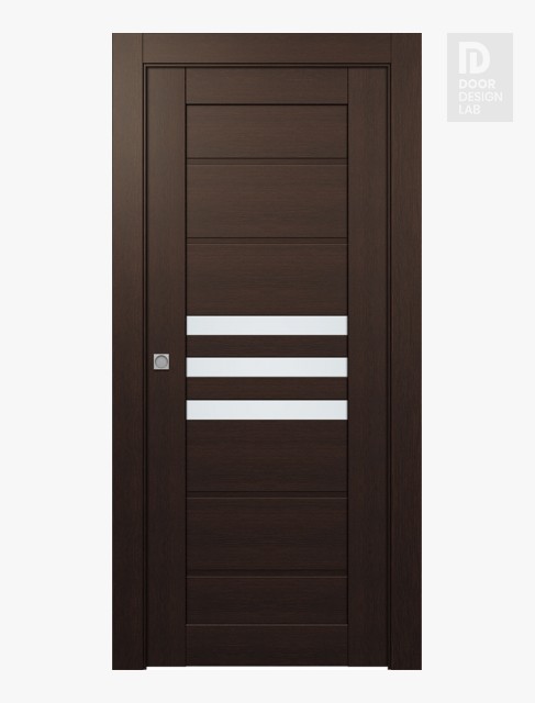 Dome Vetro Veralinga Oak Modern Interior Pocket Door by Belldinni