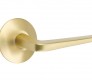 Emtek athena door lever with modern rosette privacy right hand satin brass (us4) 5207