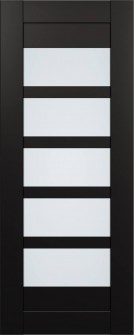 DOOR SLAB AVON 07-07 VETRO BLACK MATTE 18" X 80" X 1 3/4"