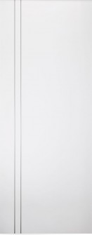 DOOR SLAB OPTIMA 2V SNOW WHITE 42" X 92 1/2" X 1 3/4" SOLID CORE