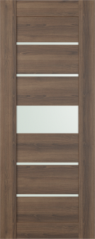 DOOR SLAB AVON 07-06 VETRO PECAN NUTWOOD 32" X 84" X 1 3/4"