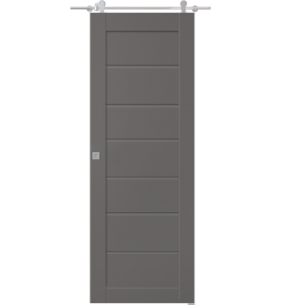 Alda Gray Matte Barn doors