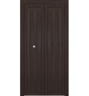 Shaker 1 Panel Veralinga Oak Bi-folding doors