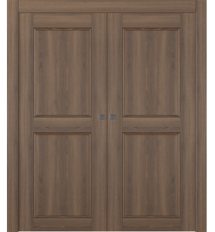 Oxford Uno 07 Rn Pecan Nutwood Double pocket doors