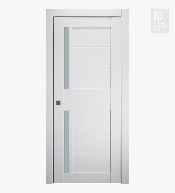 Esta Vetro Bianco Noble Pocket doors