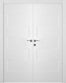 5 Panel Modern Shaker Snow White