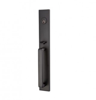 EMTEK LAUSANNE DOUBLE CYLINDER KEYD 4829 FLAT BLACK US19
