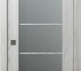 Avon 5 Lite Vetro Ribeira Ash Modern Interior Pocket Door by Belldinni