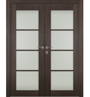 Avon 4 Lite Vetro Veralinga Oak Double doors
