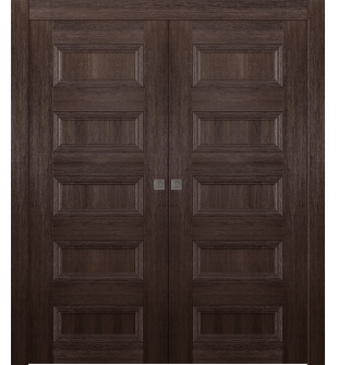 Oxford Duo 07 4R Veralinga Oak Double pocket doors