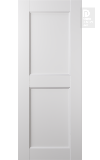 Modern Interior DOOR SLAB OXFORD UNO 07 RN SNOW WHITE 18" X 84" X 1 3/4"