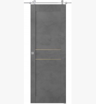 Avon 07 2Hn Gold Dark Urban Barn doors