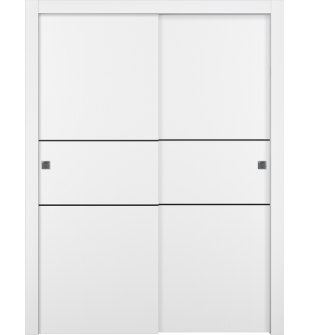 Optima 2H Black Snow White Bypass doors