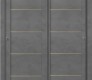 Avon 07 4H Gold Dark Urban Modern Interior Bypass Doors by Belldinni