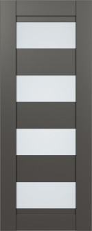 DOOR SLAB DELLA VETRO GRAY MATTE 32" X 84" X 1 3/4" FROSTED GLASS