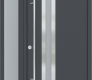 MODERN FRONT STEEL DOOR ZEPHYR ANTRACIT/WHITE 49 1/4" X 81 11/16" RHI + SIDELITE LEFT