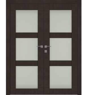 Avanti 3 Lite Vetro Black Apricot Double doors