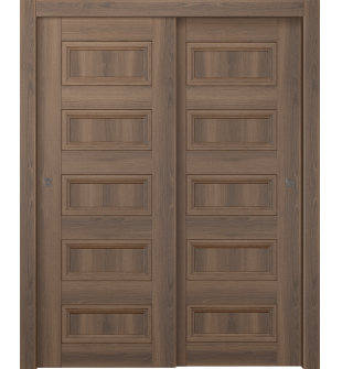 Oxford Duo 07 4R Pecan Nutwood Bypass doors
