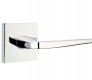 Emtek athena door lever with square rosette passage right hand polished chrome (us26) 5110