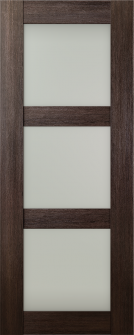 DOOR SLAB AVON 3 LITE VETRO VERALINGA OAK 24" X 96" X 1 3/4"