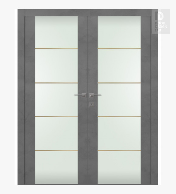 Avon 202 4H Gold Strips Vetro Dark Urban Double doors