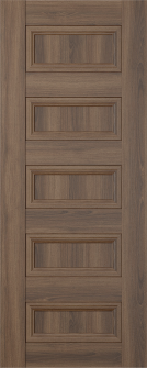 DOOR SLAB OXFORD DUO 07 4R PECAN NUTWOOD 28" X 84" X 1 3/4"