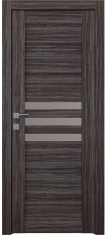 Dome Vetro Gray Oak Single Doors