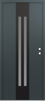 DIAMOND A8 36" X 80" ANTHRACITE/ANTHRACITE FROSTED GLASS PANEL BLACK LHI