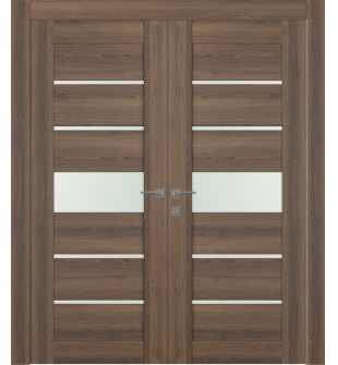 Avon 07-06 Vetro Pecan Nutwood Double doors