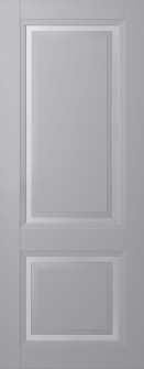 DOOR SLAB AURUM 2 VETRO LIGHT GREY 18" X 84" X 1 3/4" TEMPERED FROSTED GLASS